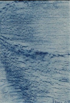 Ultraschall I    1999    Kreide auf Papier    33 x 22 cm
